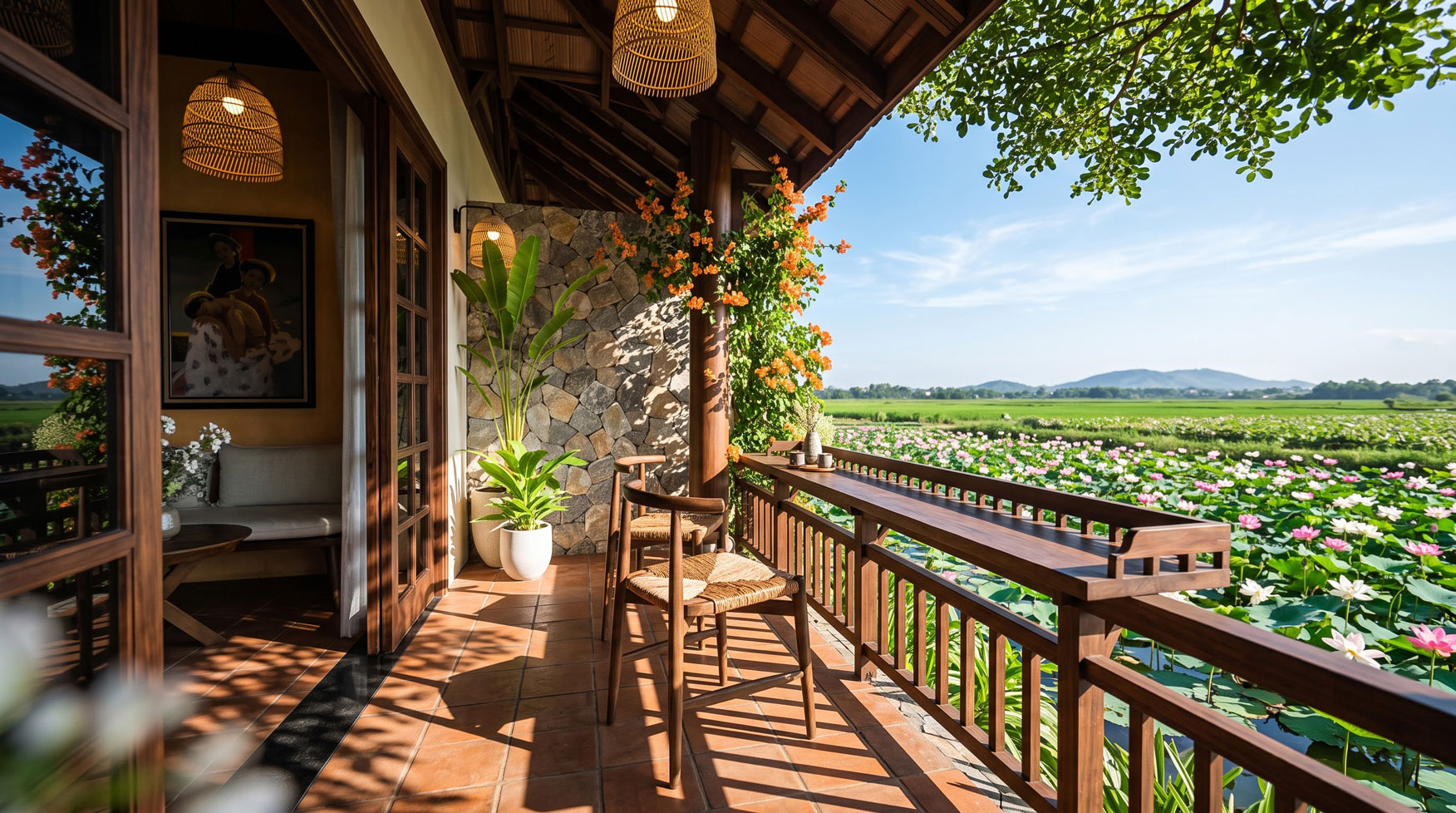 Bungalow 2 phòng ngủ hướng hồ
