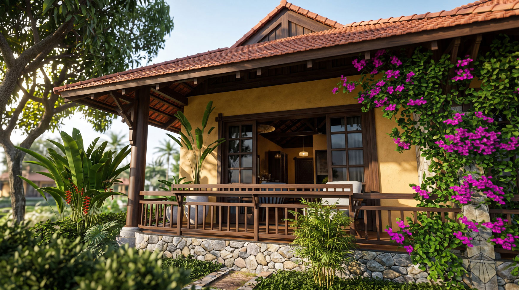 Bungalow hướng vườn